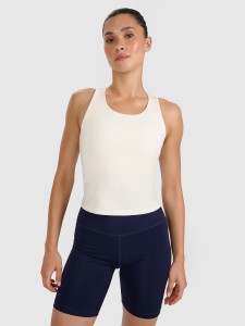 4F Top treningowy szybkoschnący damski - biały L