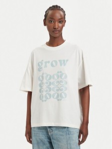 BOSS T-Shirt Eboys 50566831 Kremowy Relaxed Fit