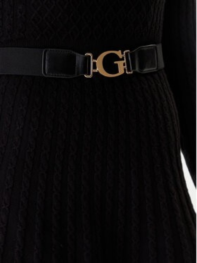 Guess Sukienka dzianinowa W5BK68 Z2YJ2 Czarny Slim Fit