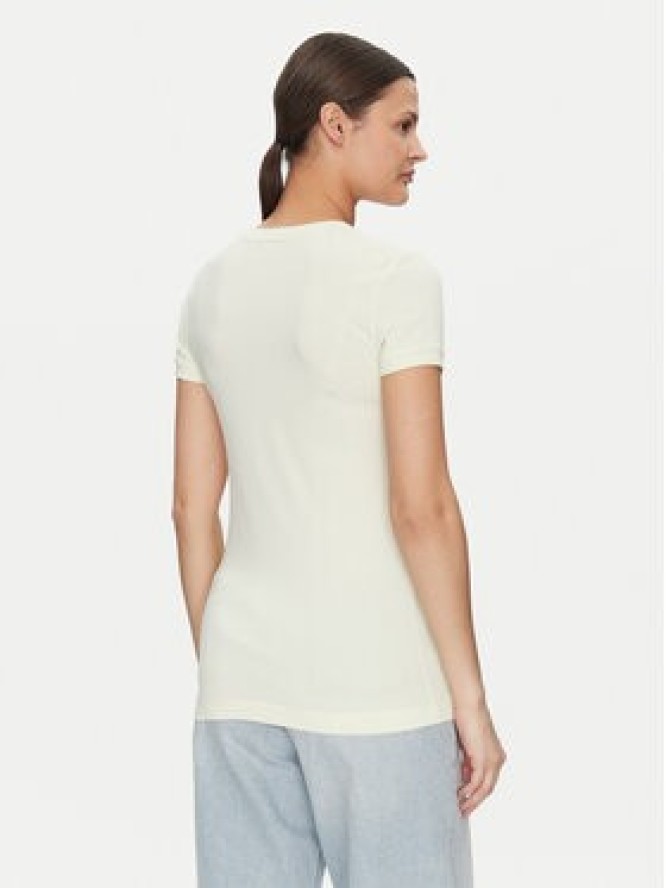 Guess T-Shirt W2YI44 J1314 Żółty Slim Fit