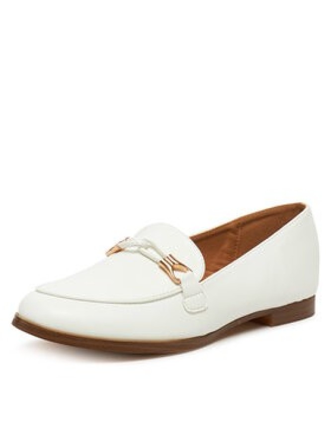 DeeZee Loafersy R8102 Biały