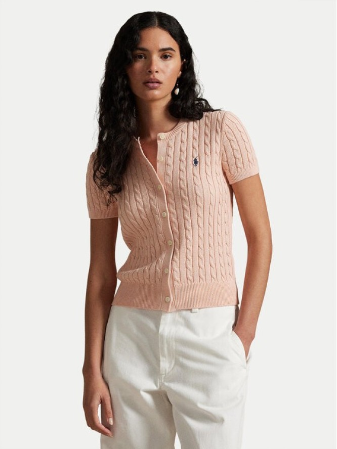 Polo Ralph Lauren Kardigan 211965760001 Pomarańczowy Slim Fit