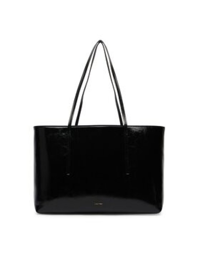Calvin Klein Torebka Foil Logo Glossy LV04F3537G Czarny