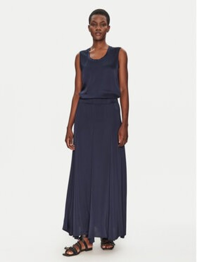 ViCOLO Spódnica maxi TD0004 Granatowy Regular Fit