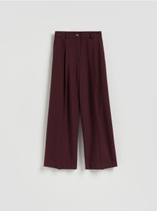 Luźne spodnie z kantem - wielobarwny