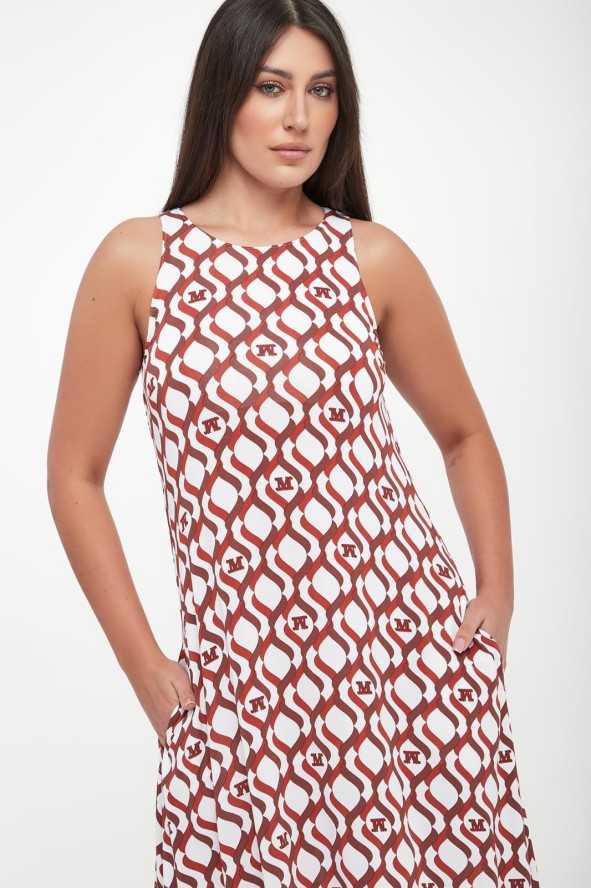 Sukienka midi Paste MAX MARA BEACHWEAR