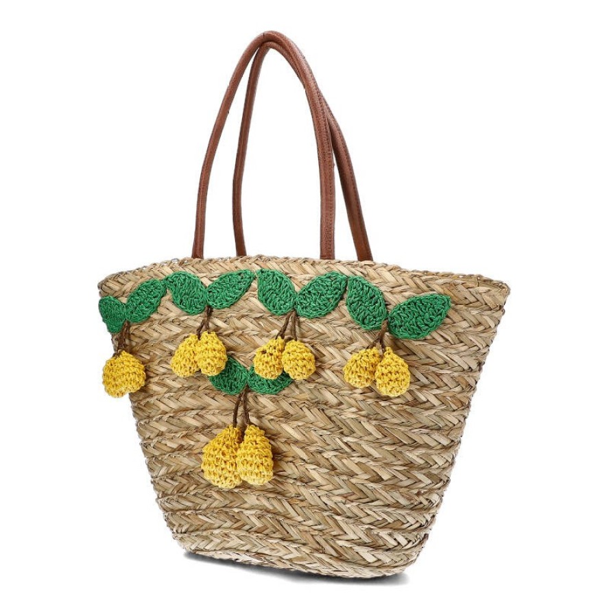 Brązowa Torebka Damska Sca'Viola Stylowy Koszyk Boho