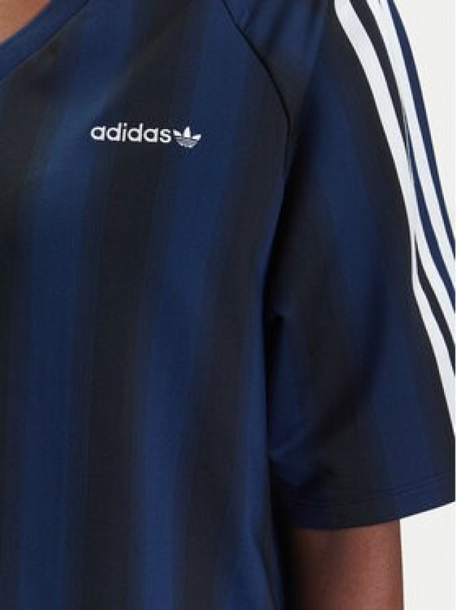 adidas T-Shirt Linear JY2854 Granatowy Oversize