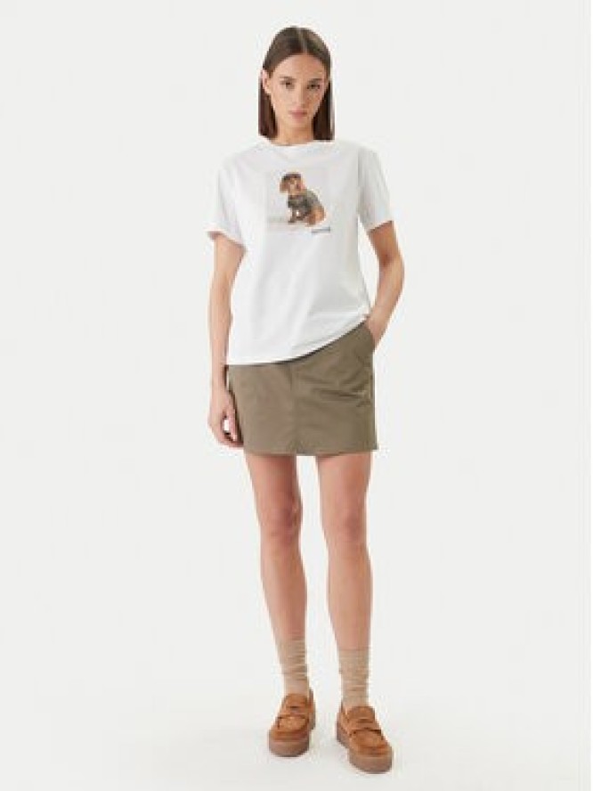 Barbour T-Shirt Marine LTS0716WH11 Biały Regular Fit