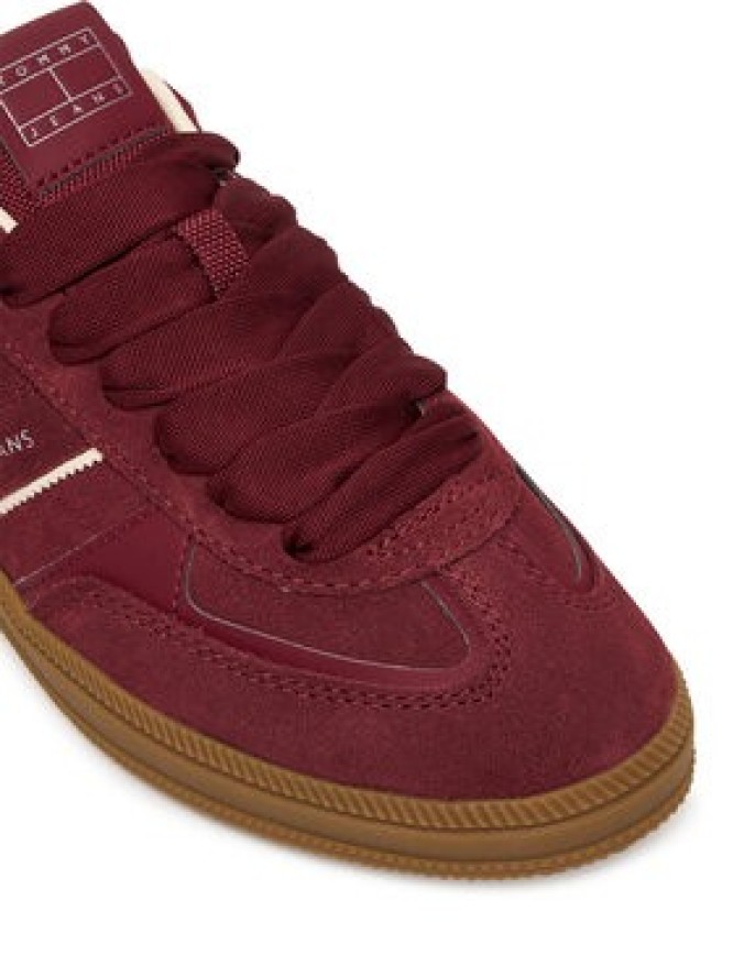 Tommy Jeans Sneakersy The Greenwich Edge Suede EN0EN02924 Bordowy