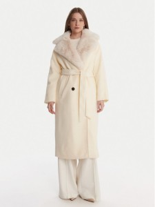 Artigli Płaszcz przejściowy ACCP002929 Écru Regular Fit