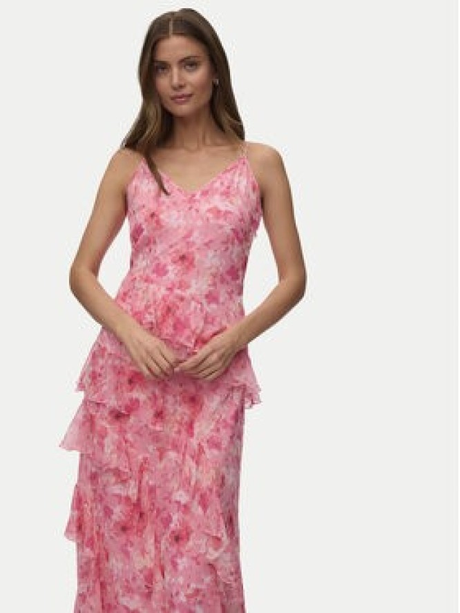 Vero Moda Sukienka wieczorowa Smilla 10346307 Różowy Regular Fit