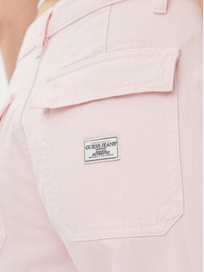 Guess Jeans Jeansy W4YB61 WGCV1 Różowy Straight Leg