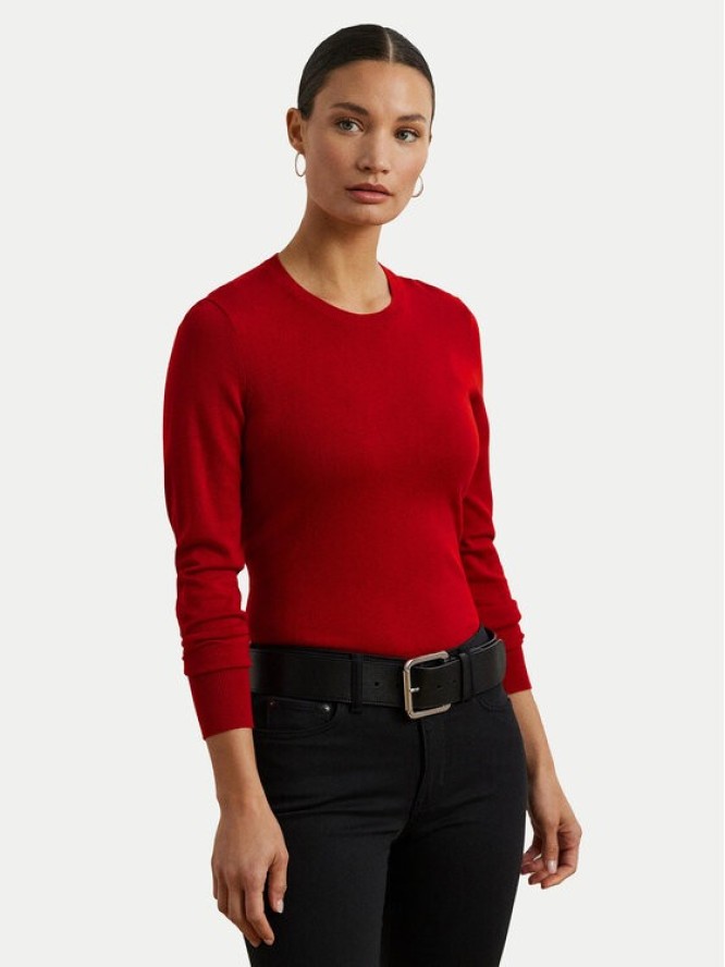 LAUREN RALPH LAUREN Sweter 200919114016 Czerwony Slim Fit