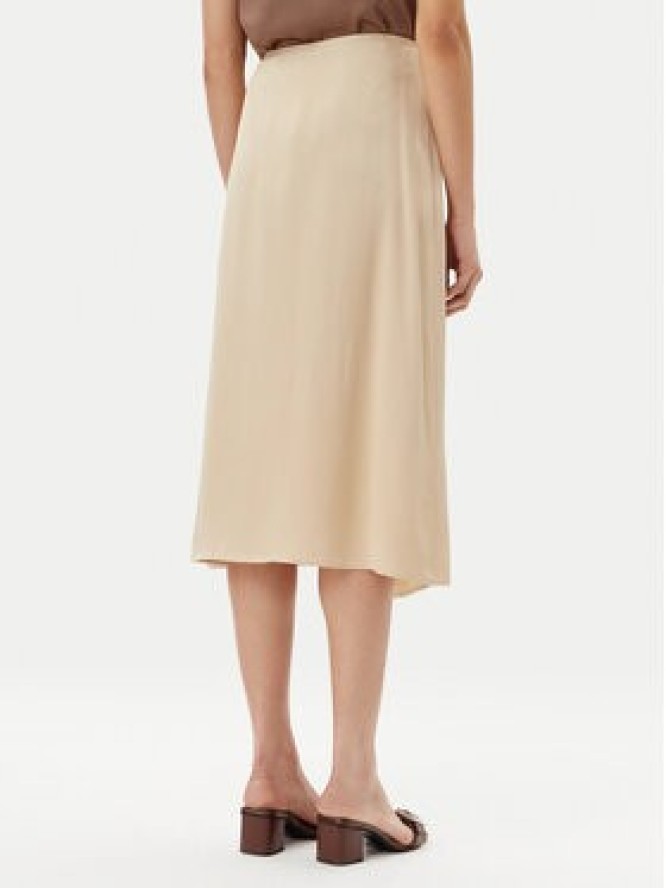 BOSS Spódnica midi Vamarni 50538116 Beżowy Regular Fit