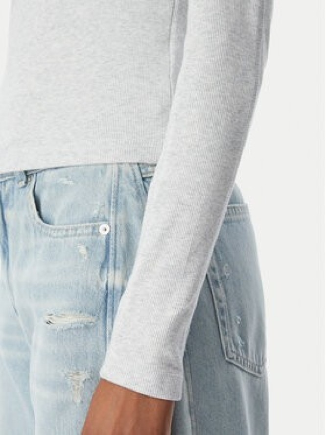 Tommy Jeans Bluzka DW0DW23251 Szary Slim Fit
