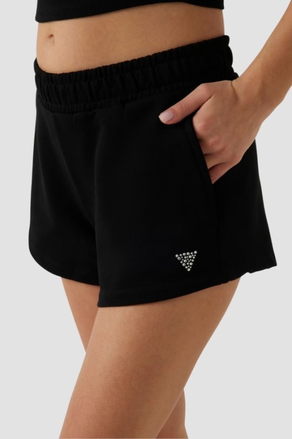 GUESS Czarne damskie szorty Primula, Rozmiar L