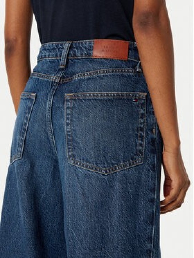 Tommy Hilfiger Jeansy WW0WW43712 Granatowy Wide Leg