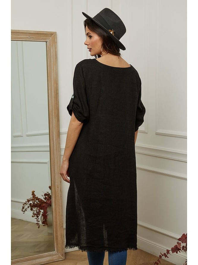 Plume Lniana tunika "Galopine" w kolorze czarnym rozmiar: XXL
