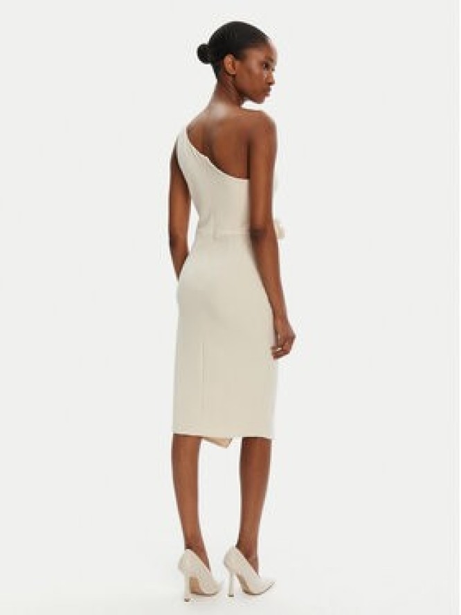 Rinascimento Sukienka koktajlowa CFC0122878003 Beżowy Regular Fit