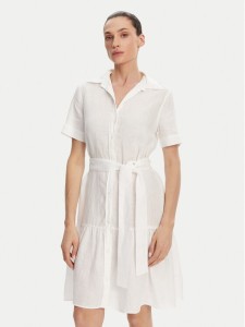 Gant Sukienka koszulowa 4503434 Biały Regular Fit