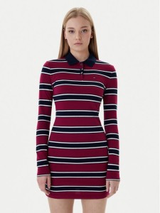 Tommy Jeans Sukienka codzienna DW0DW21901 Czerwony Regular Fit