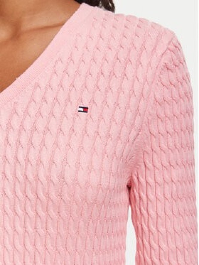 Tommy Hilfiger Sweter WW0WW44987 Różowy jasny Regular Fit
