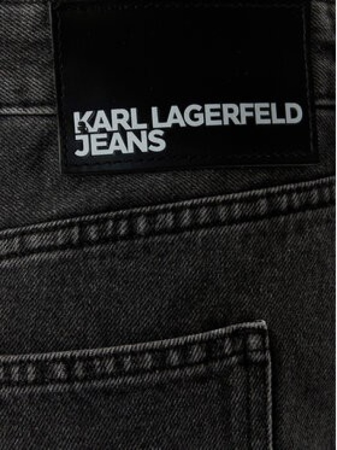 Karl Lagerfeld Jeans Spódnica jeansowa B2W12021 Czarny Regular Fit