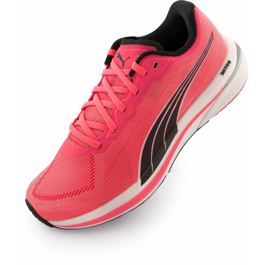 Puma Wmns Velocity Nitro Czerwono-czarno-biały Różowy