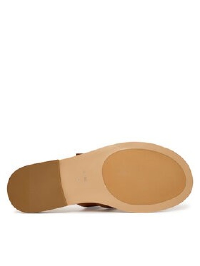 Guess Klapki FLJGRY LEA03 Brązowy jasny