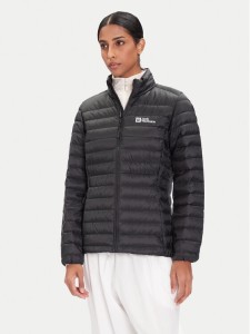 Jack Wolfskin Kurtka puchowa Pilvi 1207761 Czarny Regular Fit
