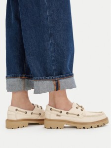 Clarks Sneakersy Cleyhill Boat. 26187841 Écru