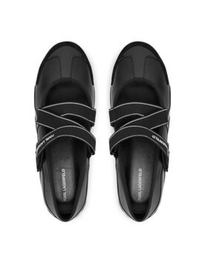 KARL LAGERFELD Baleriny Altia KL66101 Czarny