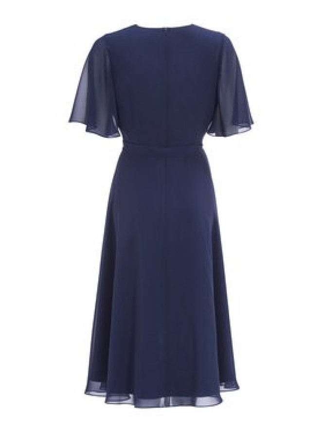 Swing Sukienka koktajlowa 5AI10200 Granatowy Regular Fit