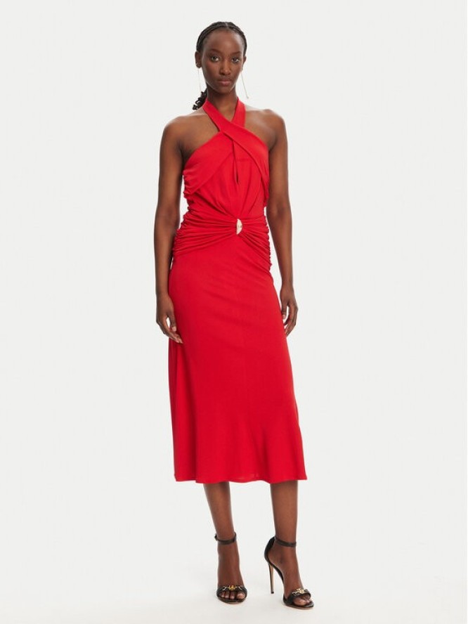 Elisabetta Franchi Sukienka koktajlowa AB71952E2 CG5 Czerwony Regular Fit