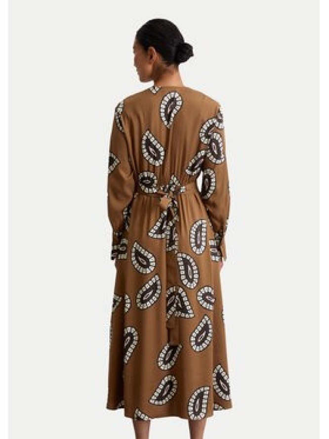 Marc O'Polo Sukienka codzienna 508 1208 21495 Brązowy Flared Fit