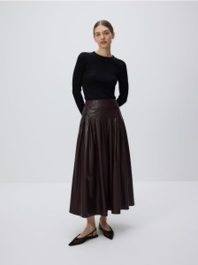 Baleriny z odkrytą piętą - czarny