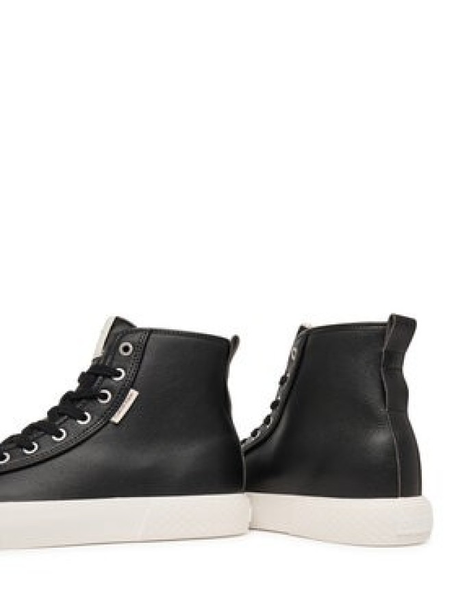 Calvin Klein Trampki Vulc Lace Up Hightop Lth HW0HW03076 Czarny