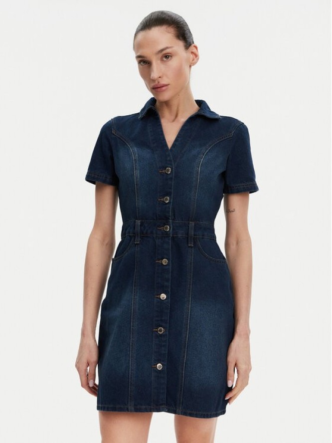 Morgan Sukienka jeansowa 241-ROGLA Niebieski Regular Fit