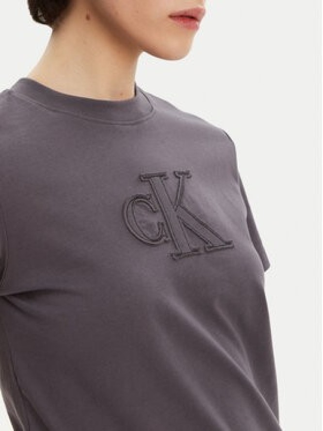 Calvin Klein Jeans T-Shirt J20J225256 Szary Regular Fit