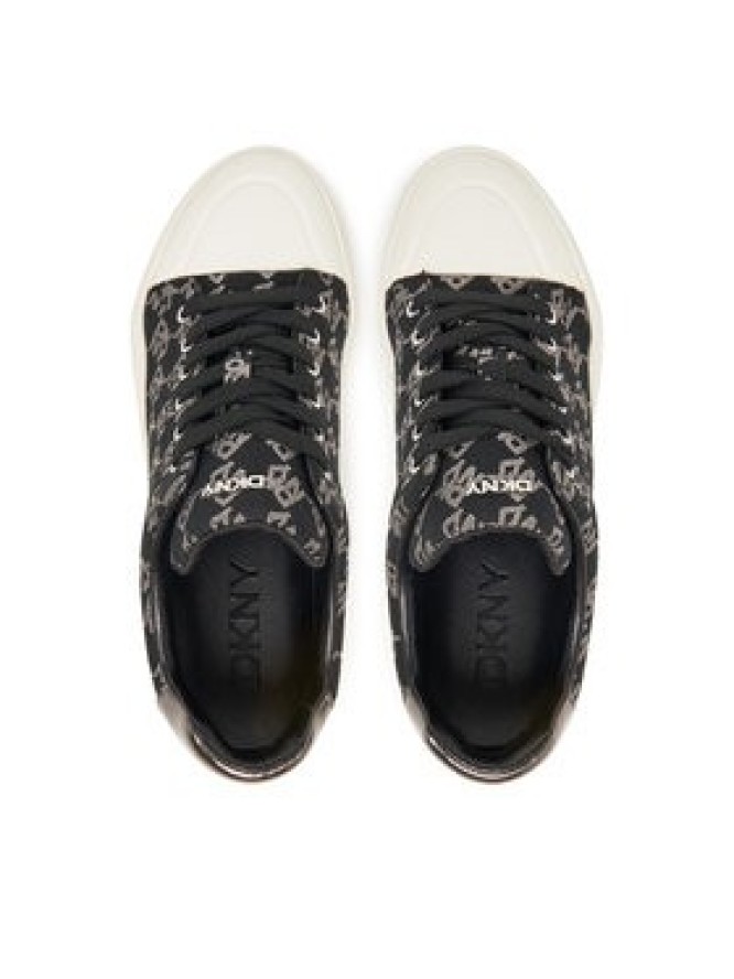 DKNY Trampki York Lace UP Sneak K2533982 Czarny