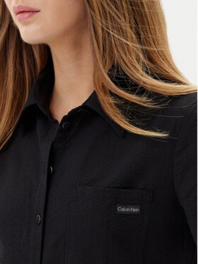 Calvin Klein Jeans Sukienka koszulowa J20J225299 Czarny Regular Fit