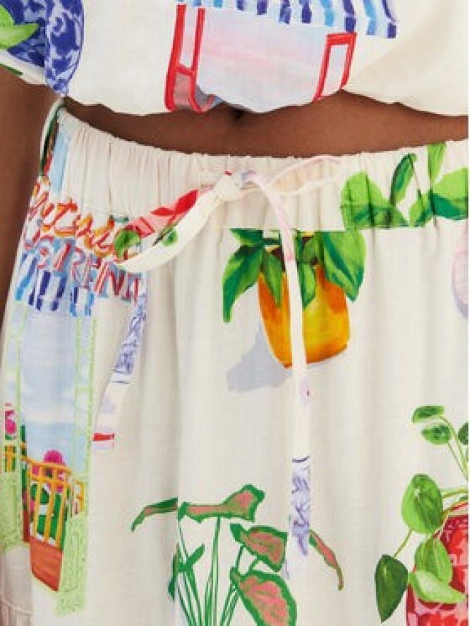 Seafolly Spódnica maxi La Boca 55650-SK Écru Regular Fit