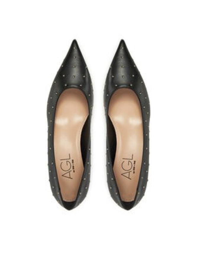 AGL Czółenka Lenor Studs D167021PCKS0573656 Czarny