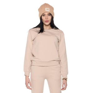 Bluza z bawełna z zamek błyskawiczny na co dzień