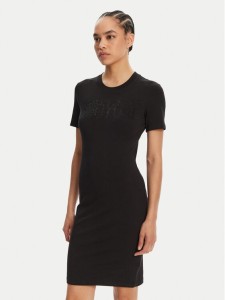 Versace Jeans Couture Sukienka codzienna 78HAOS04 Czarny Slim Fit