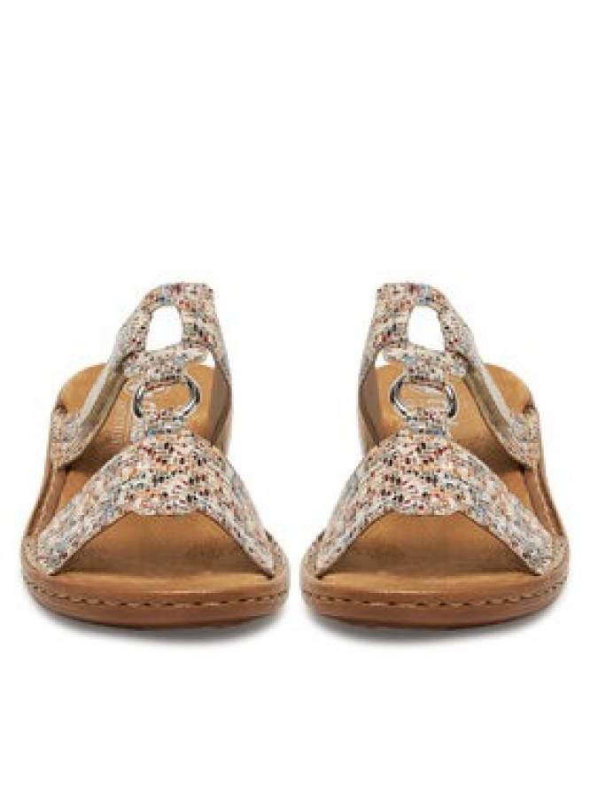 Rieker Klapki 608A0-93 Kolorowy