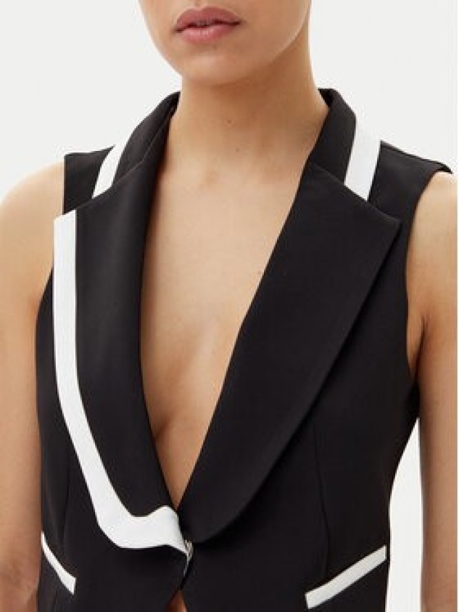 Maryley Kamizelka 25EB190/43NB Czarny Regular Fit