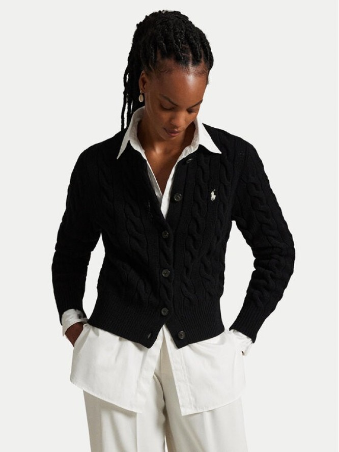 Polo Ralph Lauren Kardigan 211972104005 Czarny Slim Fit