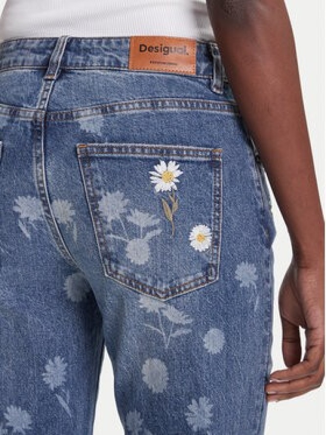 Desigual Jeansy Daisys 25WWDD16 Niebieski Straight Fit